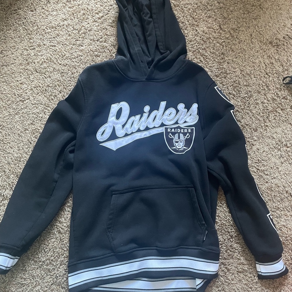 Las Vegas Raiders Black and White Hoodie Graphic